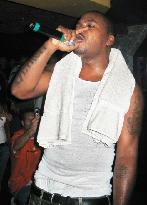 Obie Trice during a performance as seen in March 2007