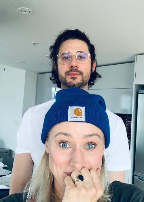 Olivia Taylor Dudley as seen while taking a selfie along with Hale Appleman in July 2019