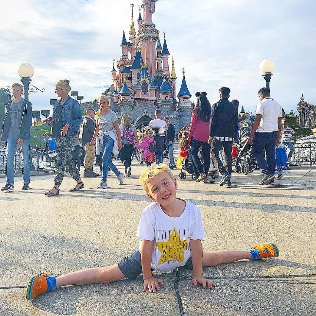 Parker Ballinger at Disneyland Paris as seen in October 2018