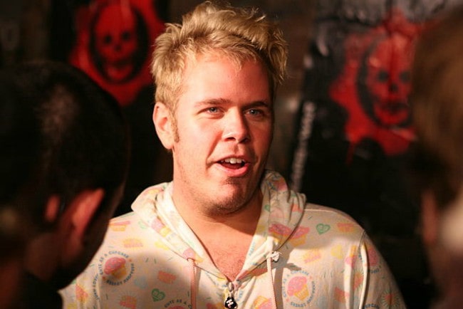 Perez Hilton at the Gears of War event in October 2006