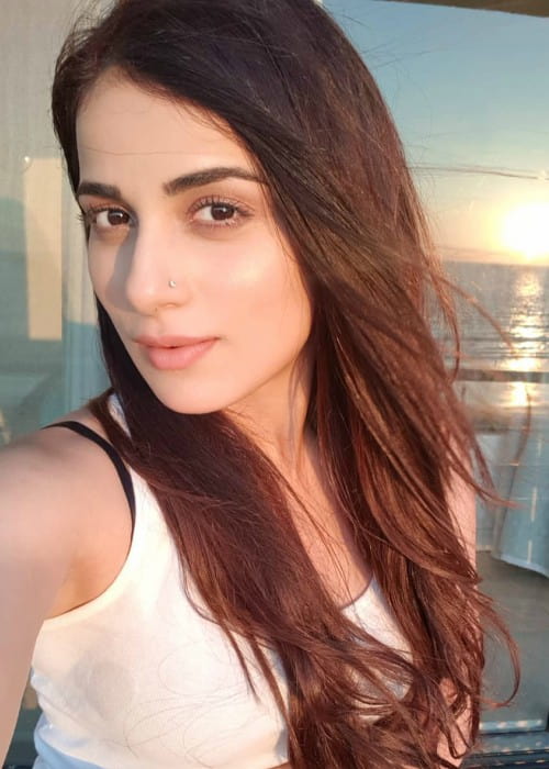 Radhika Madan in an Instagram selfie as seen in February 2018