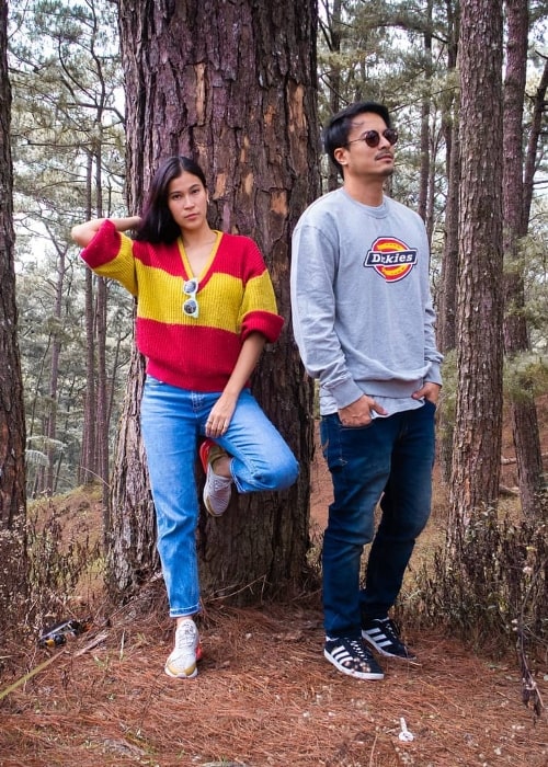 Rafael Rosell as seen while posing for a picture alongside Valerie Gomez Chia in Baguio City, Philippines in June 2019