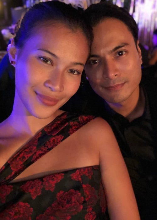 Rafael Rosell as seen while posing for a selfie along with Valerie Gomez Chia in August 2019