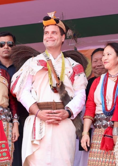 Rahul Gandhi as seen in a picture taken during his meet with the citizens on Arunachal Pradesh in March 2019