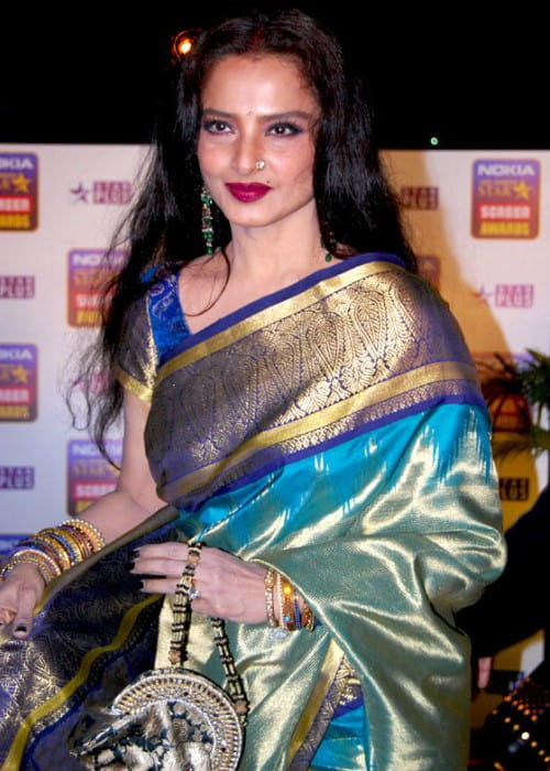 Rekha at the 14th Annual Star Screen Awards in 2008