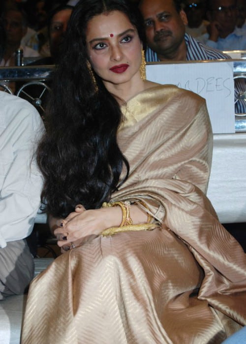 Rekha during an event