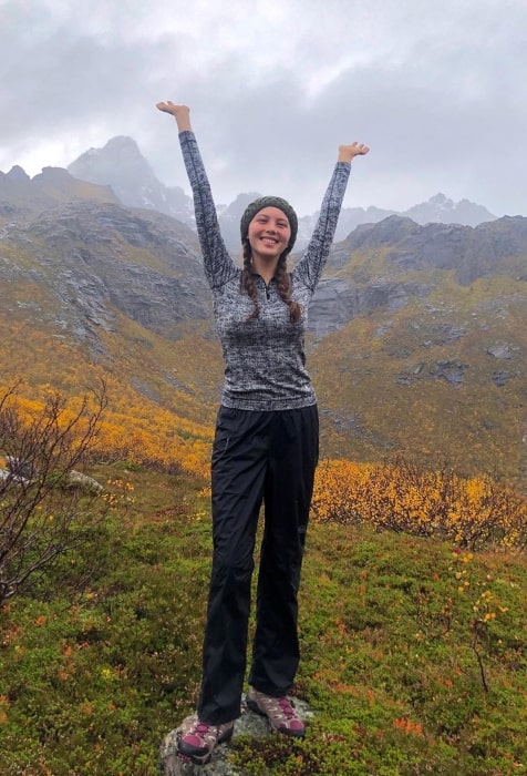 Sadie Radinsky enjoying her autumn in the ARCTIC CIRCLE in September 30 2019.