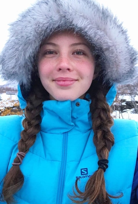 Sadie Radinsky experiencing winter for the first time in SWEDEN on October 4, 2019