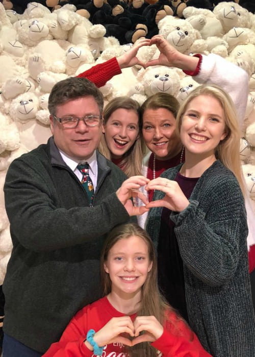 Sean Astin with his family as seen in December 2018