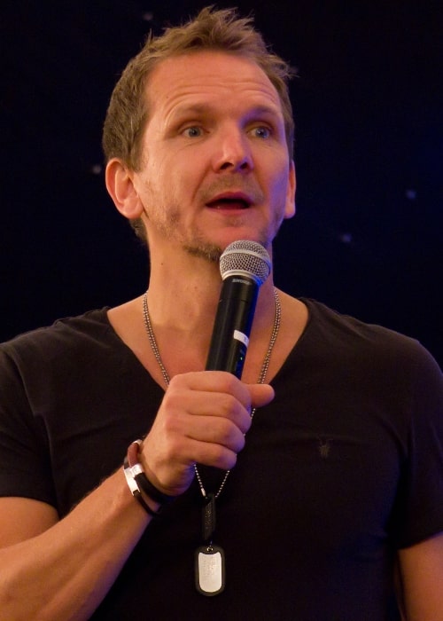 Sebastian Roché as seen while speaking during an event in West Midlands, England, United Kingdom, on June 16, 2013