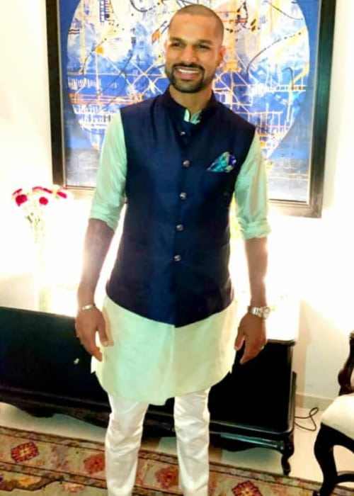 Shikhar Dhawan in an Instagram post in October 2019