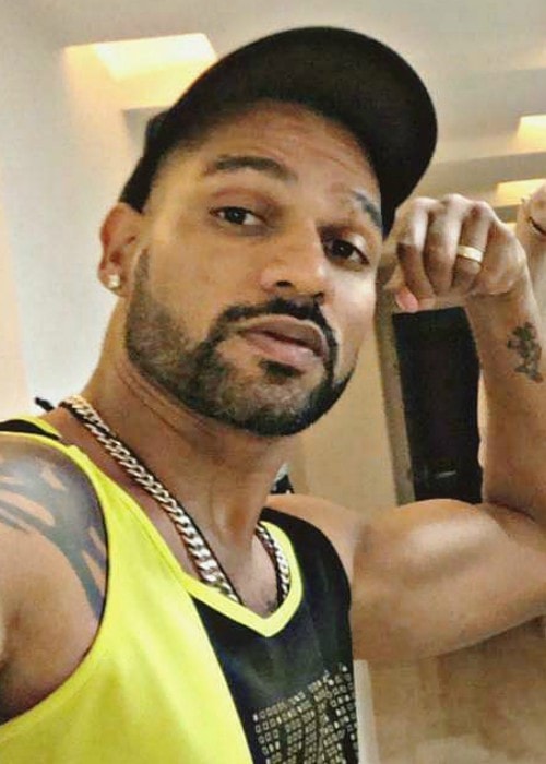 Shikhar Dhawan in an Instagram selfie as seen in October 2019