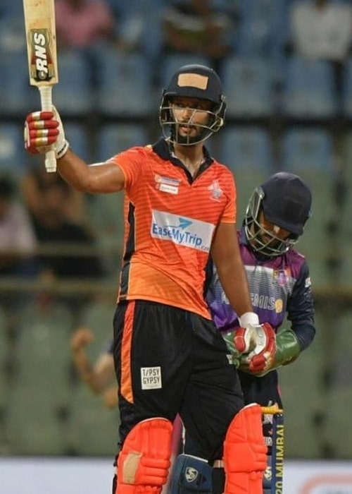 Shivam Dube as seen in a picture taken during the the Shivaji Park Lions Vs the NaMo Bandra Blasters match at the T20 Mumbai League in May 2019