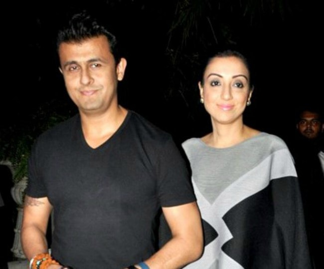 Sonu Nigam and Madhurima Nigam as seen in September 2017