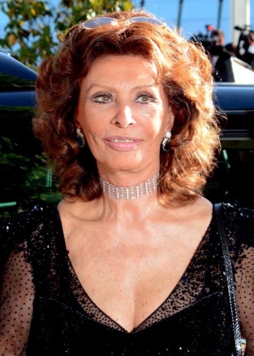 Sophia Loren as seen in a picture taken at the Cannes Film Festival in May 2014