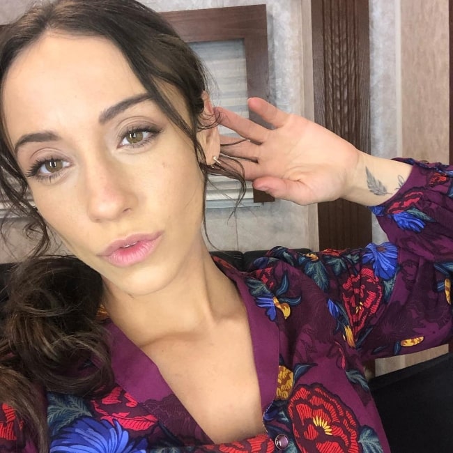 Stella Maeve as seen while taking a selfie in January 2019