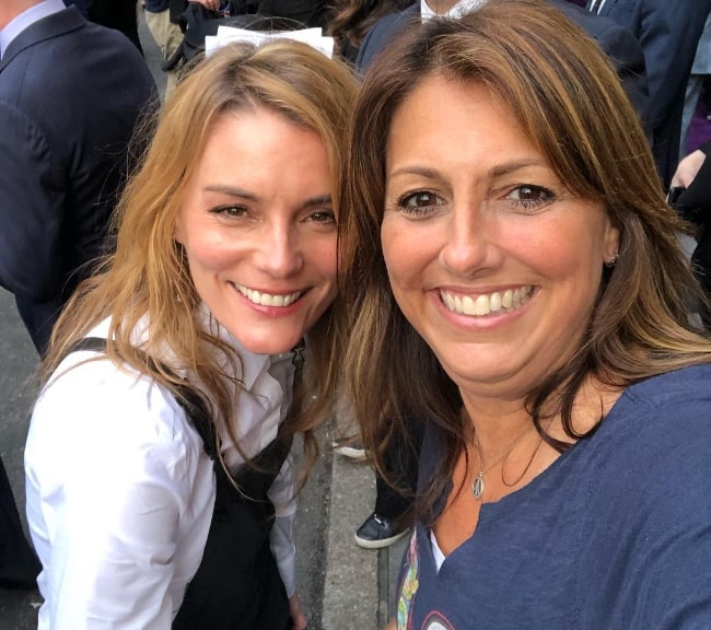 Susan Misner (Left) as seen while smiling in a selfie