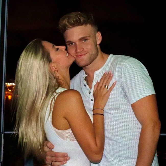 Tate Martell with his girlfriend as seen in November 2019