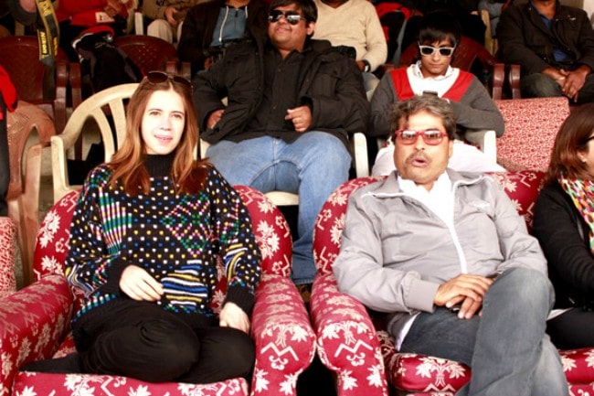 Vishal Bhardwaj and Kalki Koechlin as seen in June 2012