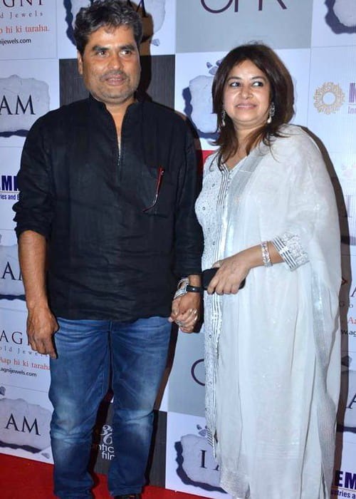 Vishal Bhardwaj and Rekha Bhardwaj as seen in April 2012