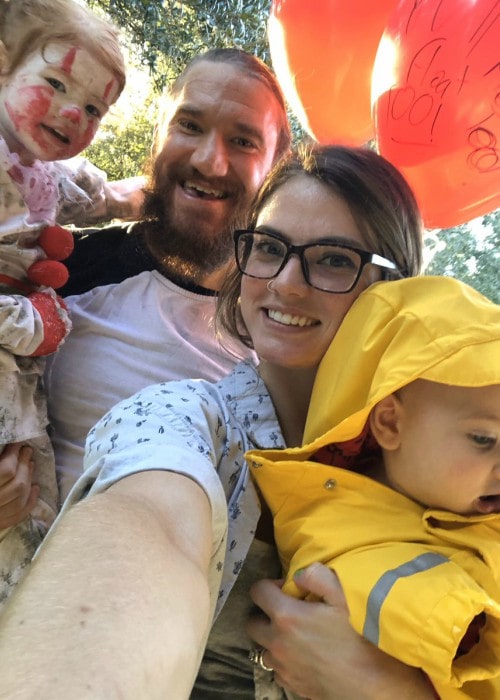 Wesley Blake with his family as seen in October 2019