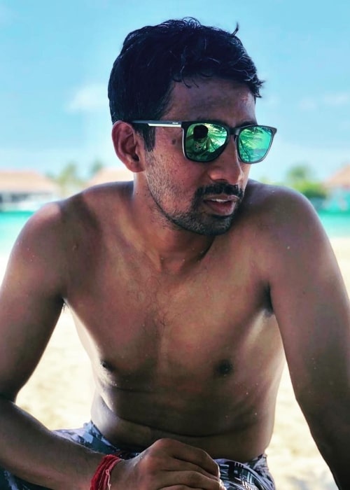Wriddhiman Saha as seen in a picture taken at the Holiday Inn Resort Kandooma Maldives in July 2019