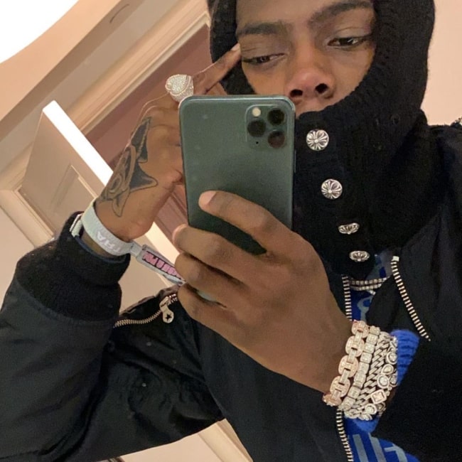 Yung Bans as seen while taking a mirror selfie in November 2019