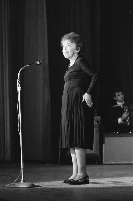 Édith Piaf as seen during an event in December 1962