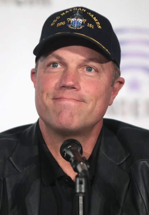 Adam Baldwin as seen while speaking at the 2016 WonderCon in Los Angeles, California, United States