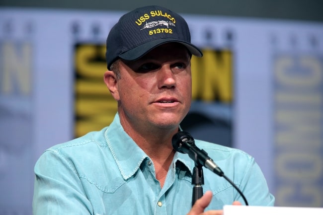 Adam Baldwin as seen while speaking at the 2017 San Diego Comic-Con International, for 'The Last Ship', at the San Diego Convention Center in San Diego, California, United States