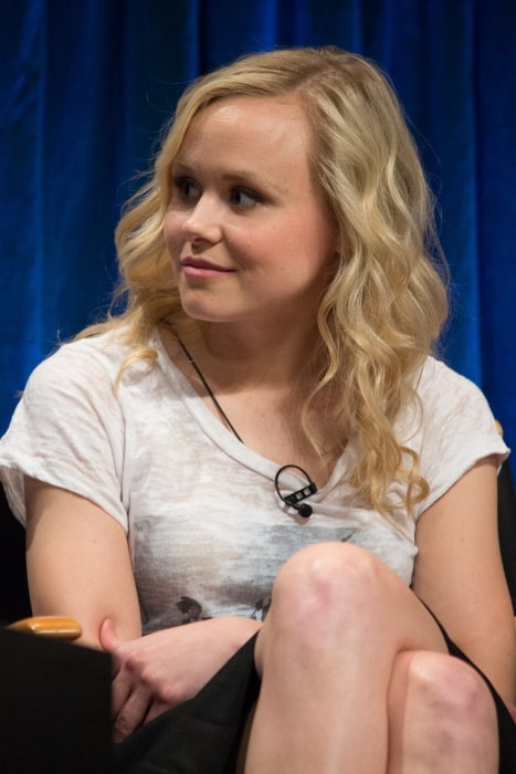 Alison Pill as seen at the PaleyFest 2013 panel on the TV show 'The Newsroom'