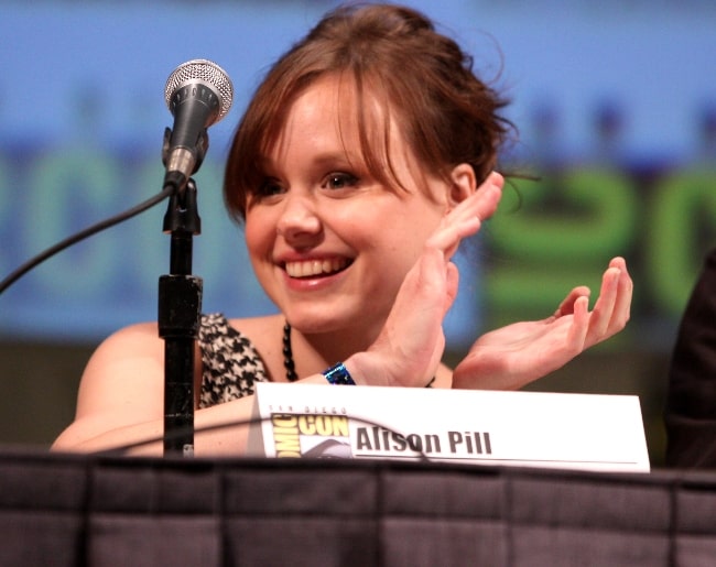 Alison Pill as seen on the 'Scott Pilgrim vs. the World' panel at the 2010 San Diego Comic Con in San Diego, California, United States in July 2010