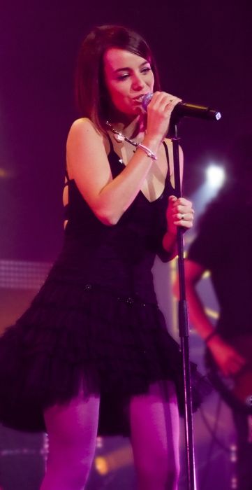 Alizée performing at the VIP W9 LIVE concert in Strasbourg, France in January 2008