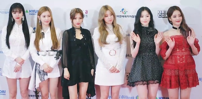 All the (G)I-dle members as seen at Dream Concert on May 18, 2019