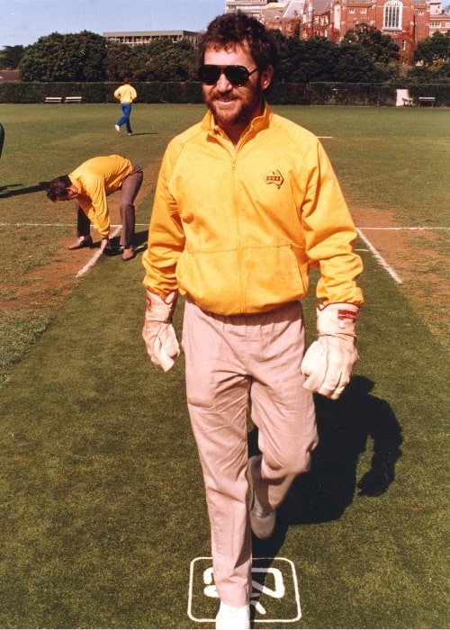 Allan Border as seen in a picture taken at Victoria University Wellington in 1986