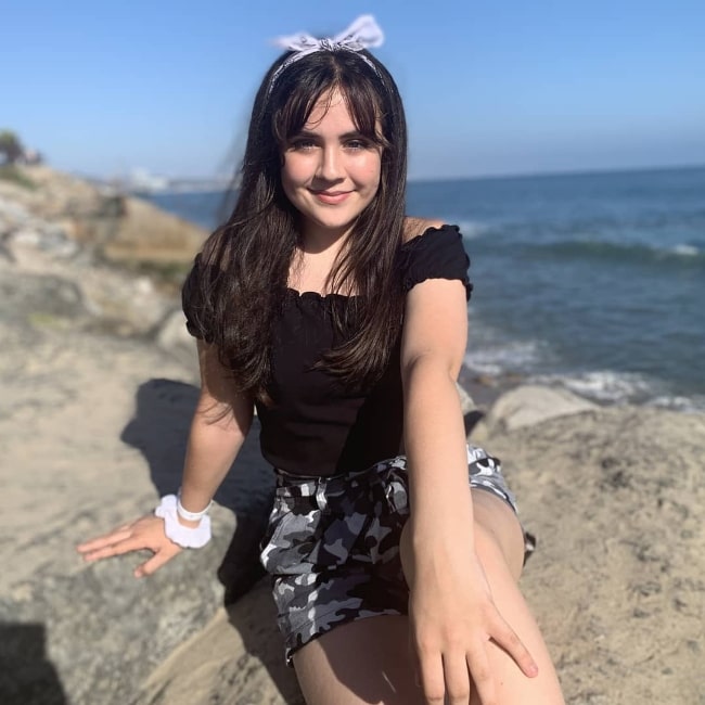 Alyssa de Boisblanc as seen while posing for a picture at Pacific Palisades in Los Angeles, California, United States in August 2019