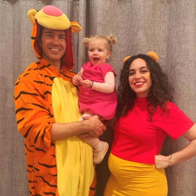 Andy Grammer with his family as seen in November 2019
