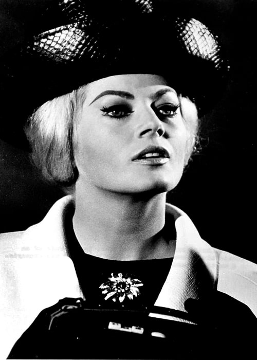 Anita Ekberg as seen in the publicity photo for 'The Alphabet Murders'