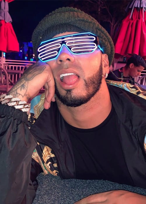 Anuel AA in an Instagram post as seen in November 2019