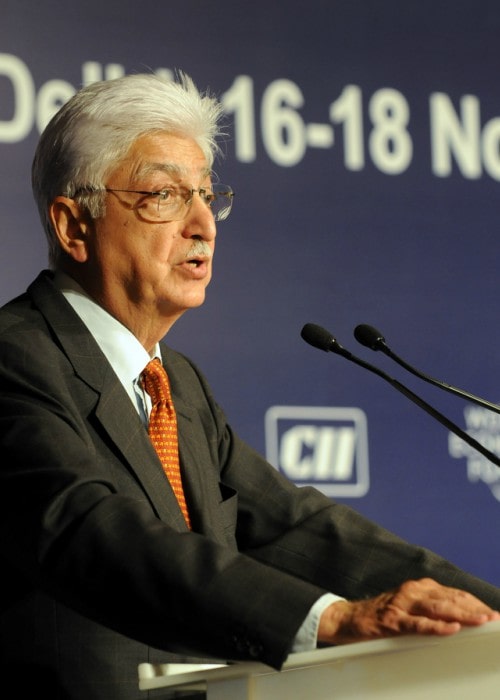 Azim Premji at the World Economic Forum's India Economic Summit 2008 in New Delhi