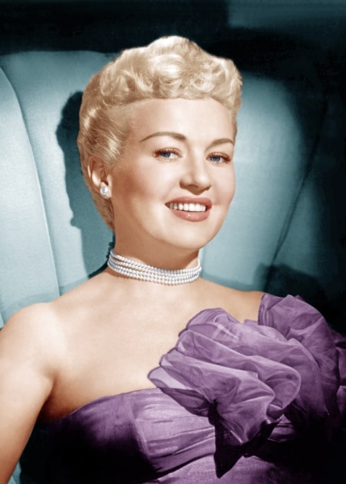 Betty Grable as seen in a picture taken in the 1950s