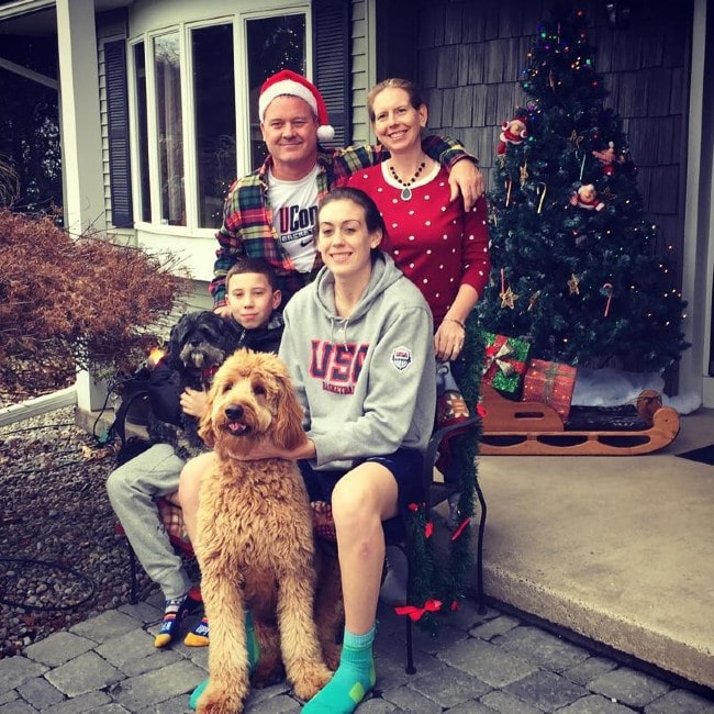 Breanna Stewart with her family as seen in December 2015