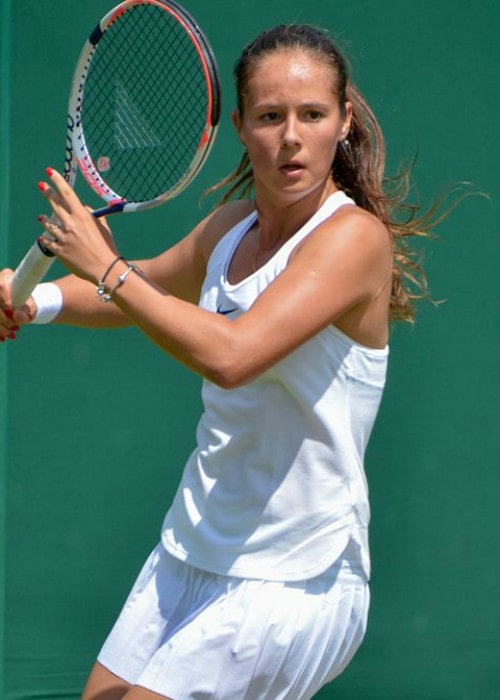 Daria Kasatkina during a match as seen in June 2016