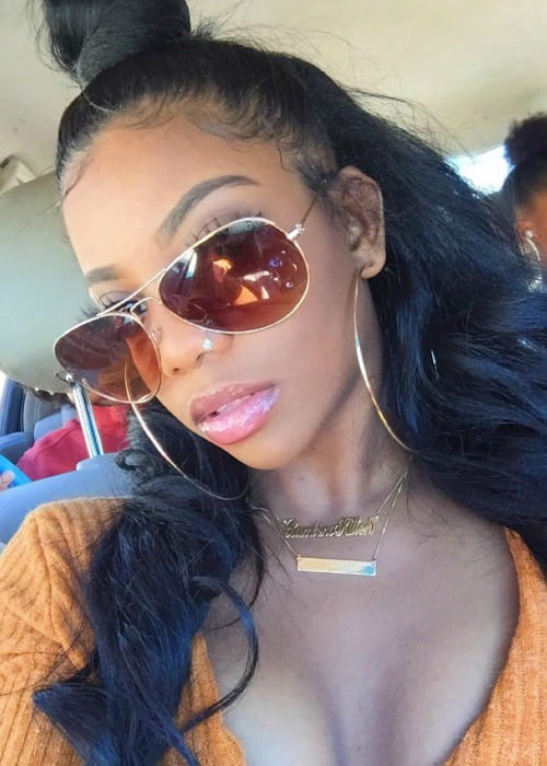 De'arra Taylor in an Instagram selfie as seen in January 2016