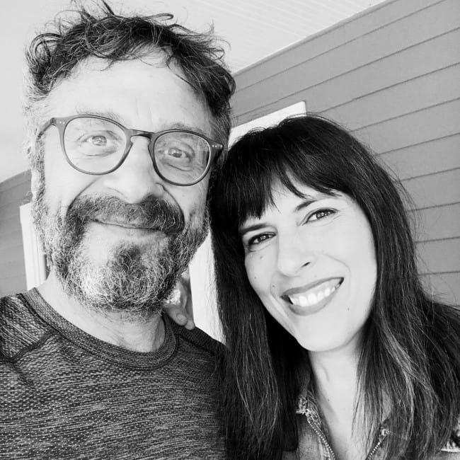 Edi Patterson and Marc Maron in a selfie in September 2019