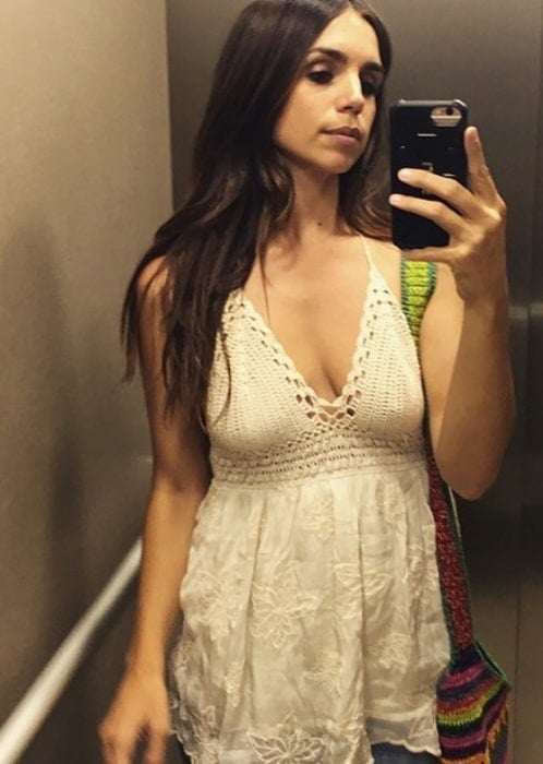 Elena Furiase as seen while taking a mirror selfie in July 2019