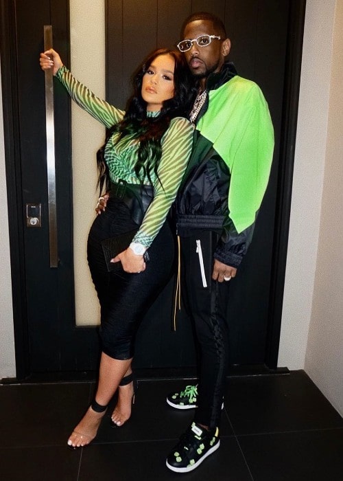 Emily Bustamante with her boyfriend Fabolous as seen in October 2019