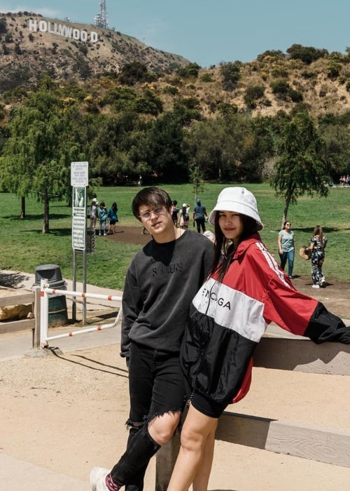 Enrique Gil as seen in a picture with his beau Liza Soberano taken in Los Angeles, California in July 2019