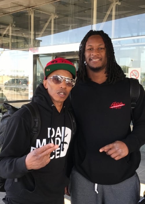 Fredro Starr (Left) as seen while posing for the camera along with footballer Todd Gurley in March 2019