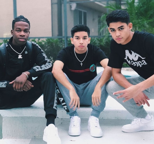 From Left to Right - Roshaun Diah, Alvaro Romero, and Alejandro Rosario as seen while posing for the camera